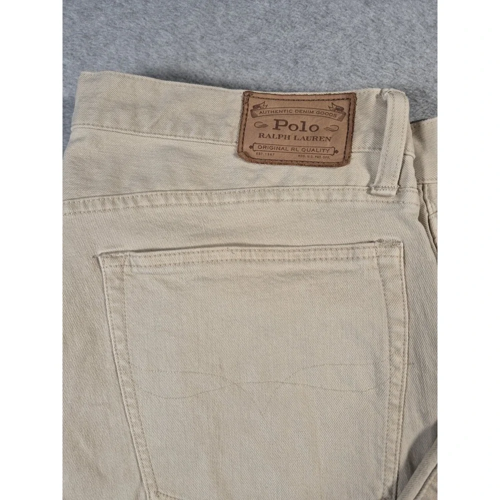 Polo Ralph Lauren Jeans Mens 36x30 Khaki Straight Fit Casual
